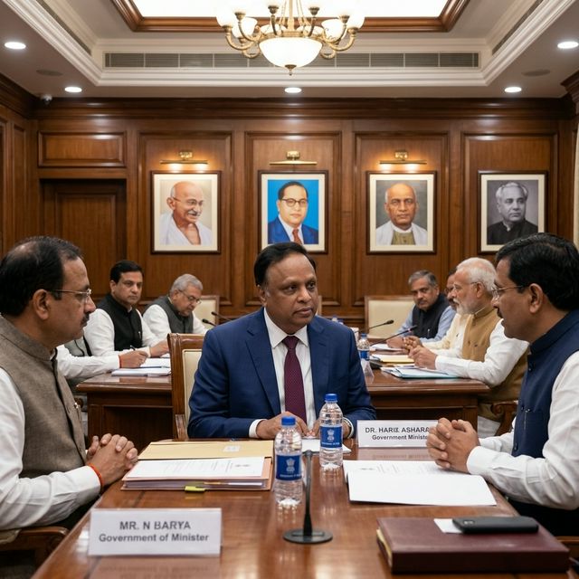 Adv. Ashish Shelar in a cabinet meeting